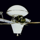 The Viking spacecraft. The lower section, with solar panels and rocket motor, is the Orbiter. The upper bulbous section housed the Lander.
